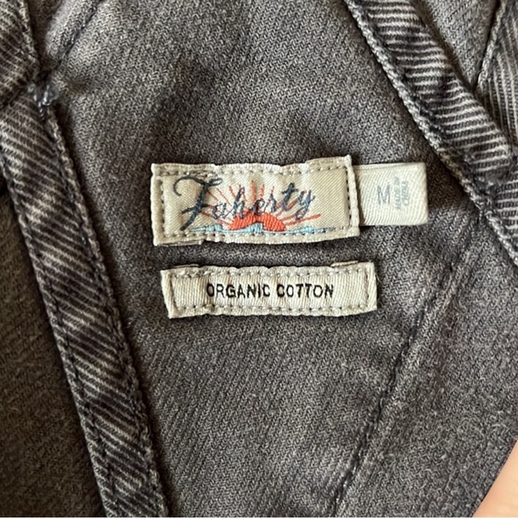 Faherty Black Denim Overalls - Picture 2 of 4